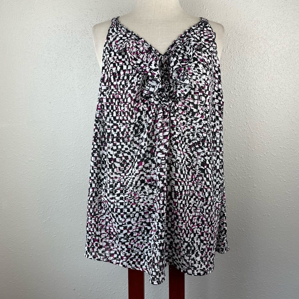 Avenue Sleeveless Blouse Top Size 18/20 EUC